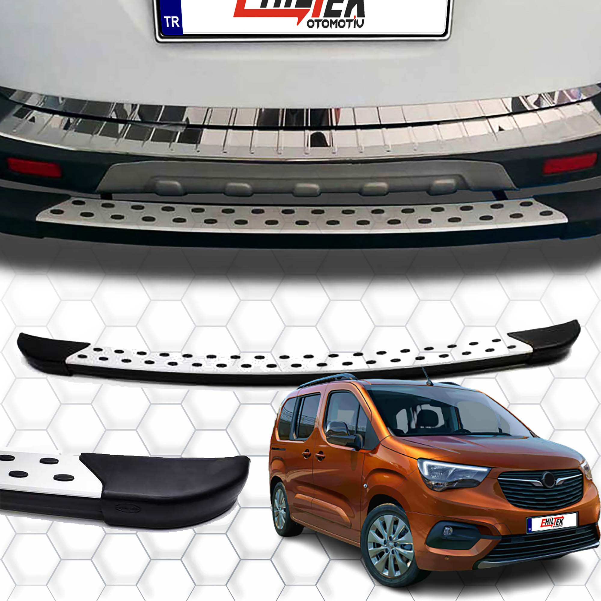 Opel Combo E (2019+) - Arka Koruma - Dot Line - (PANEL VAN)