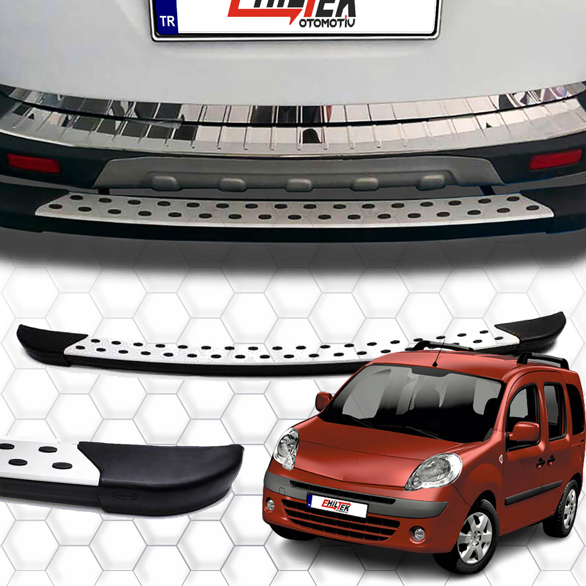 Renault Kangoo (2008-2012) - Arka Koruma - Dot Line - (Mini Van-Lav)
