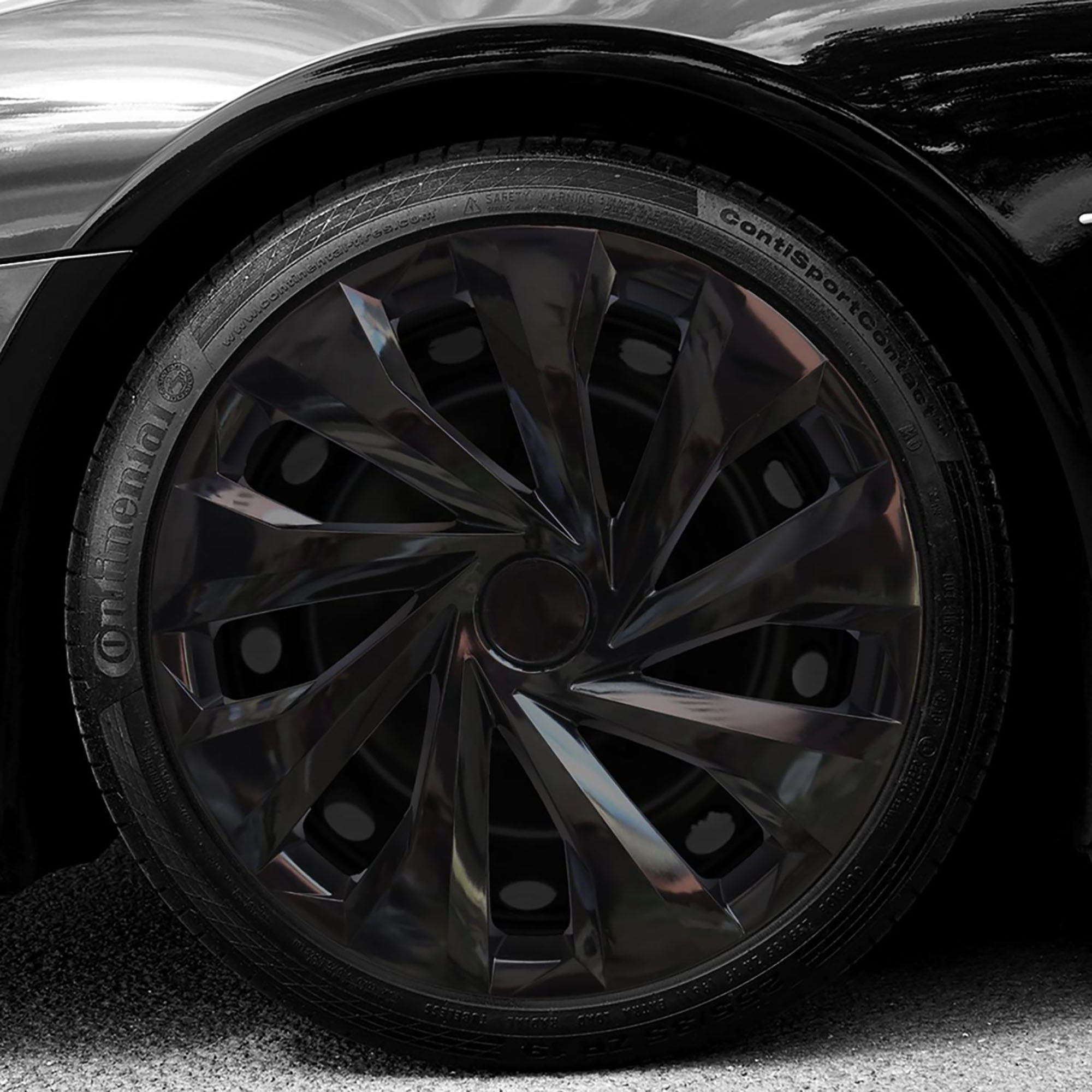 Tesla Model S Jant Kapağı (ABS Plastik) - (Siyah - 16