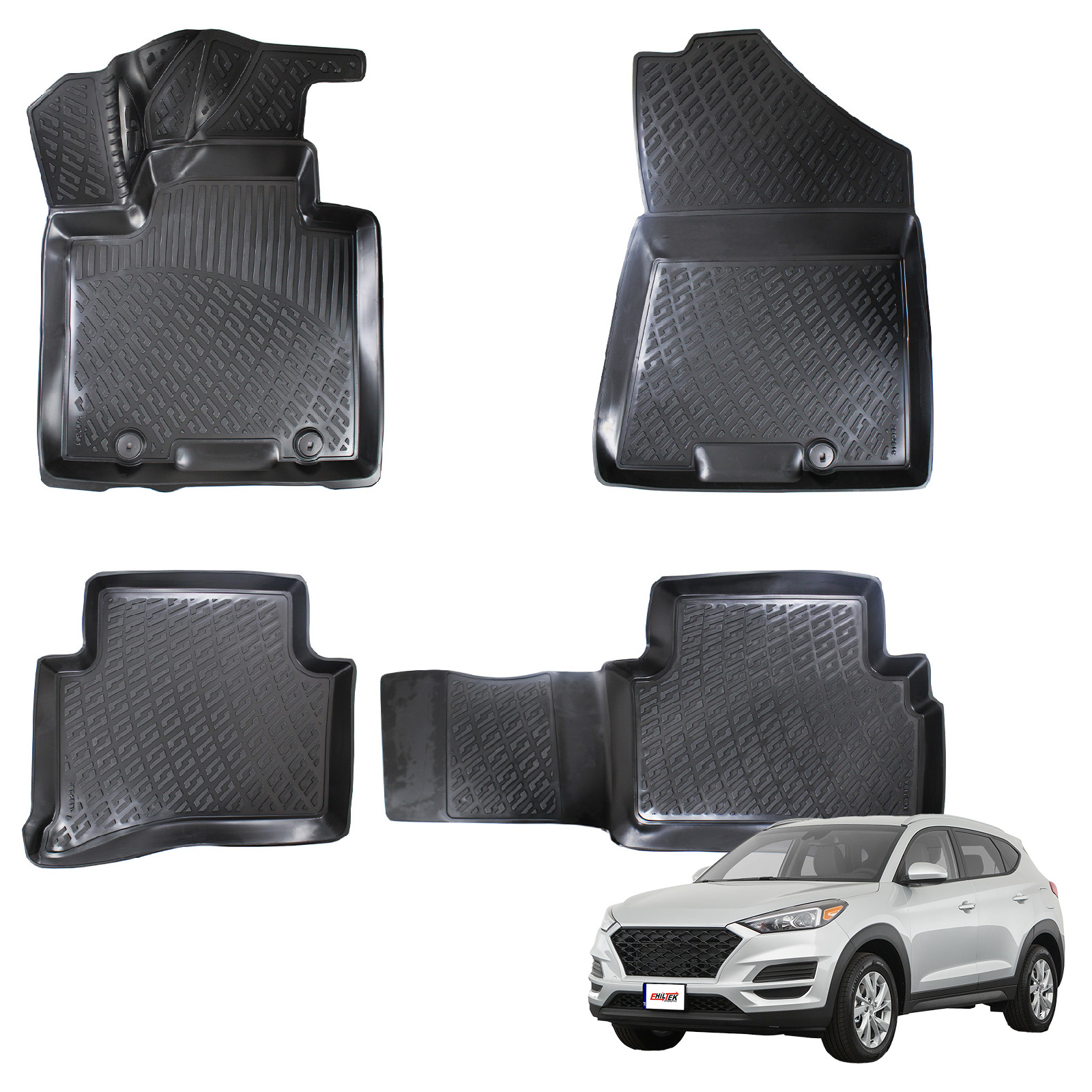 Hyundai Tucson (2015-2020) Kauçuk Paspas - (Siyah)