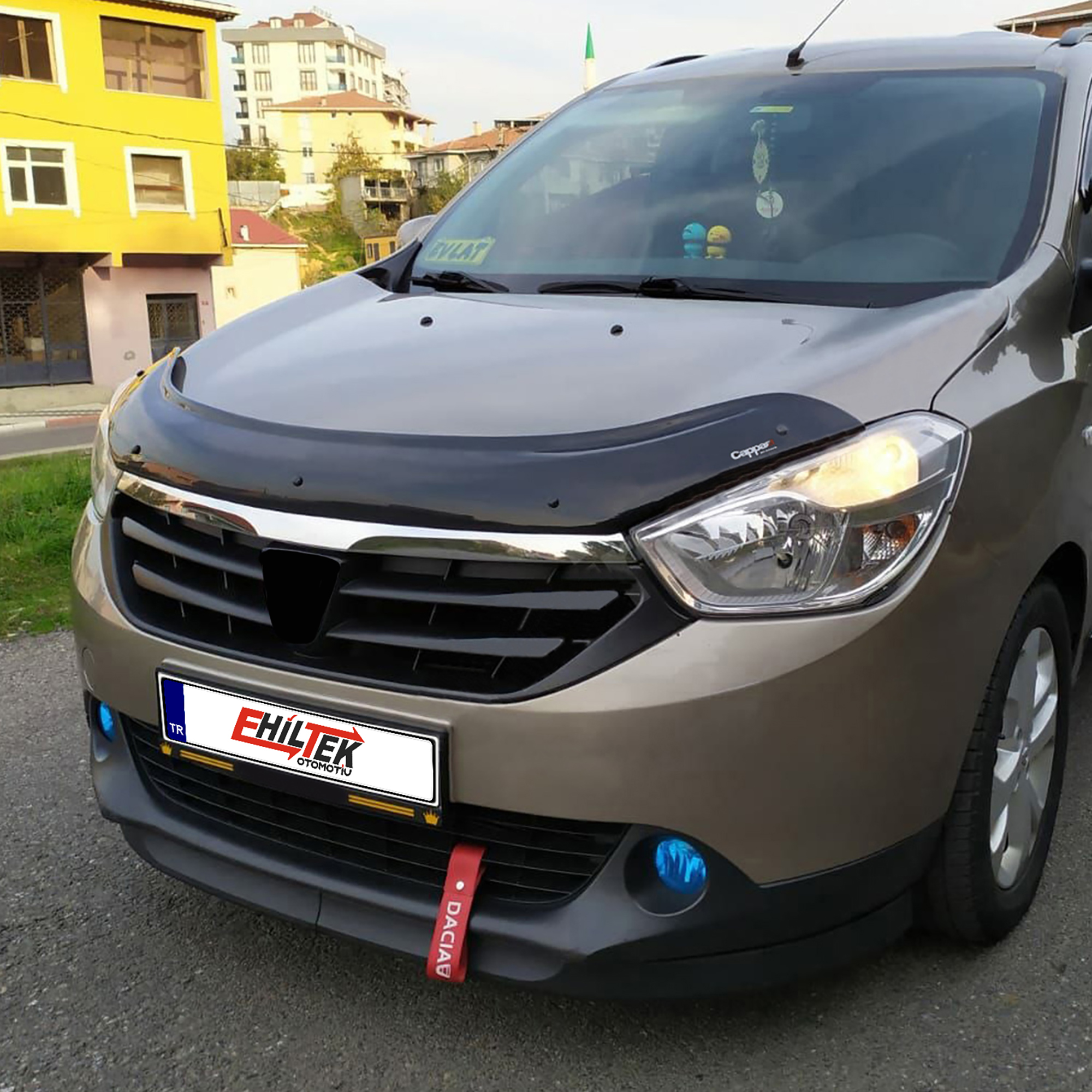 Dacia Lodgy (2013+) - Ön Kaput Rüzgarlığı - (1 Parça ABS Plastik) - (MPV-4 mm)