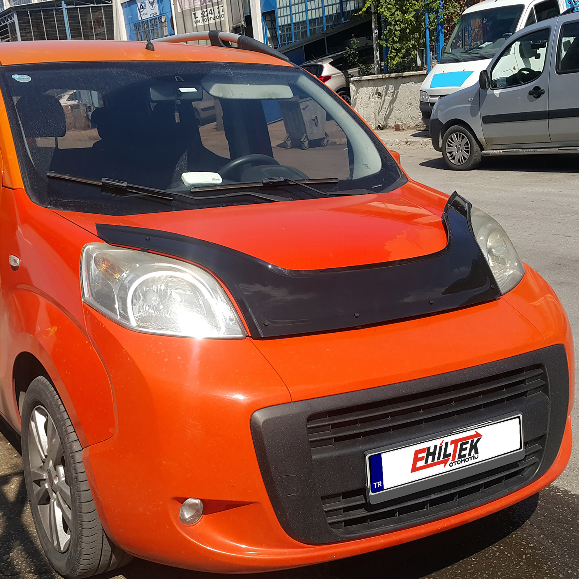 Fiat Fiorino (2007+) - Ön Kaput Rüzgarlığı - (1 Parça ABS Plastik) - (TİCARİ-4 mm)