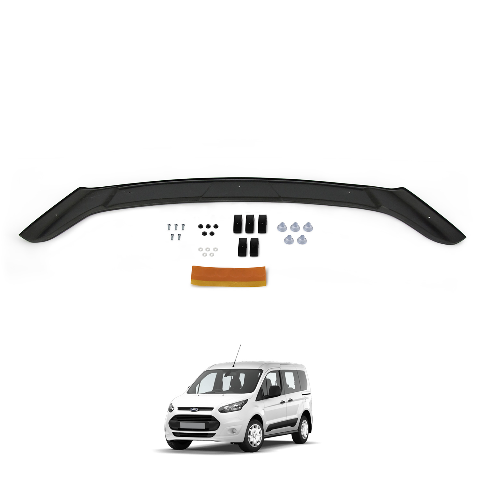 Ford Tourneo Connect (2014-2018) - Ön Kaput Rüzgarlığı - (1 Parça ABS Plastik) - (TİCARİ-4 mm)