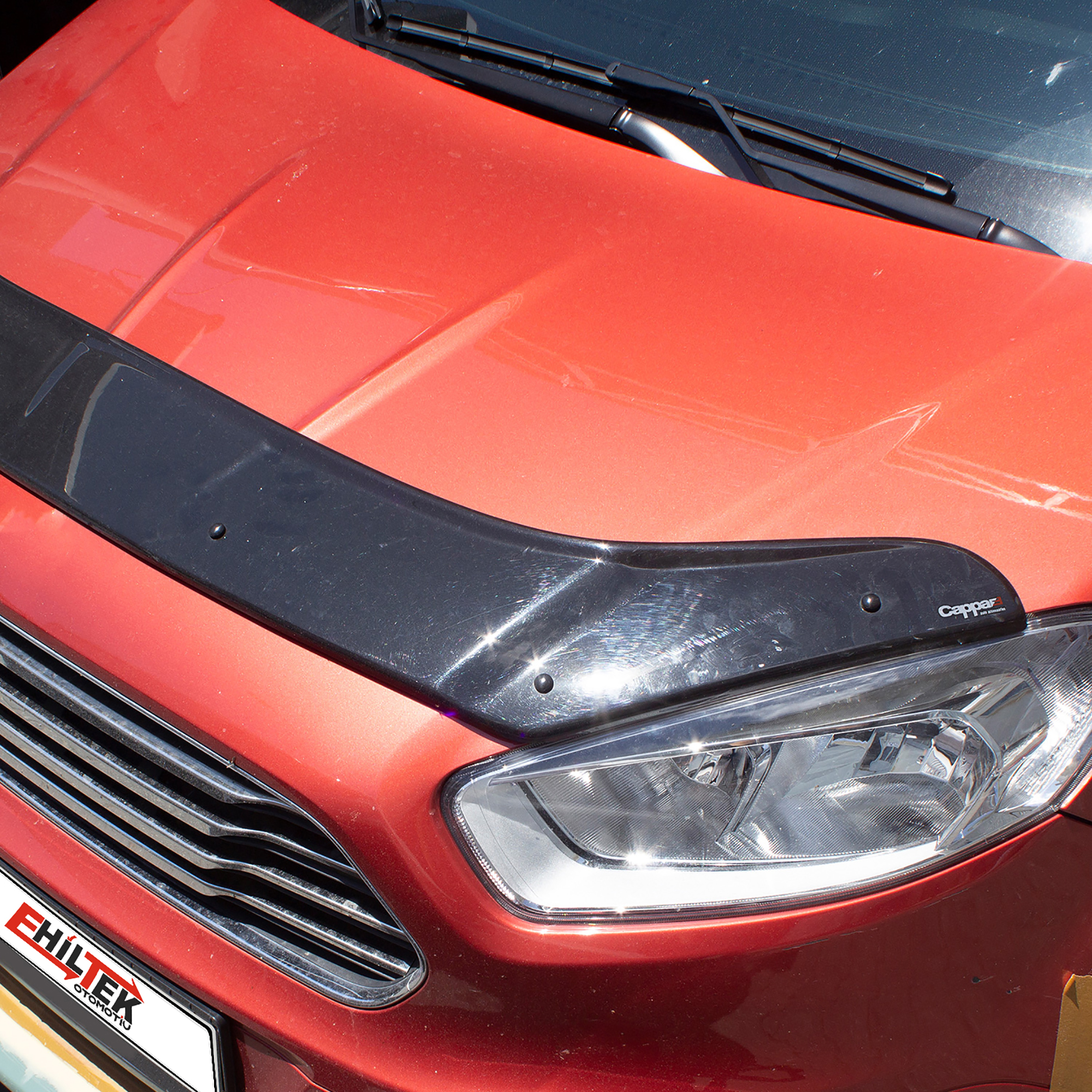 Ford Tourneo Courier (2014+) - Ön Kaput Rüzgarlığı - (1 Parça ABS Plastik) - (TİCARİ-4 mm)