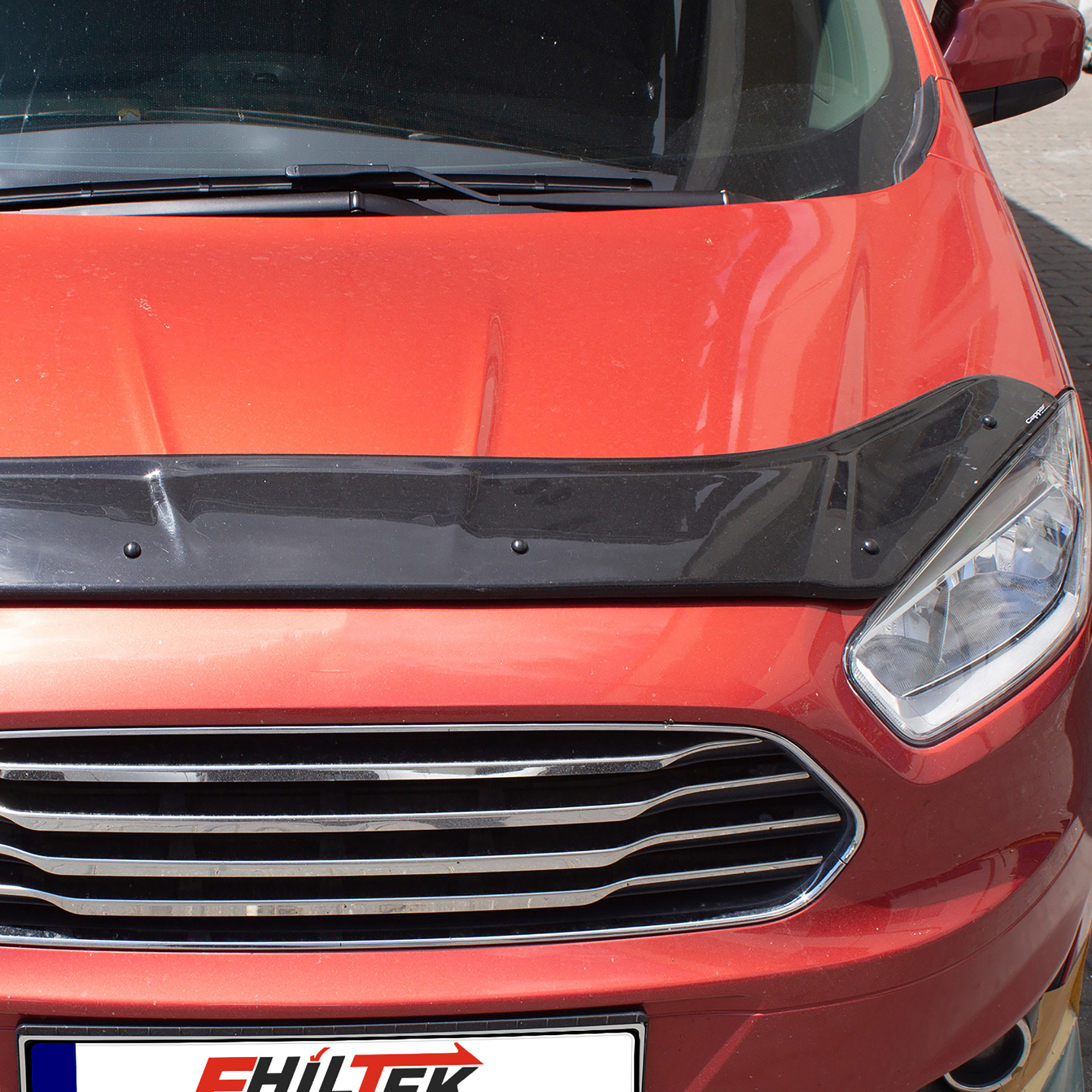 Ford Tourneo Courier (2014+) - Ön Kaput Rüzgarlığı - (1 Parça ABS Plastik) - (TİCARİ-4 mm)