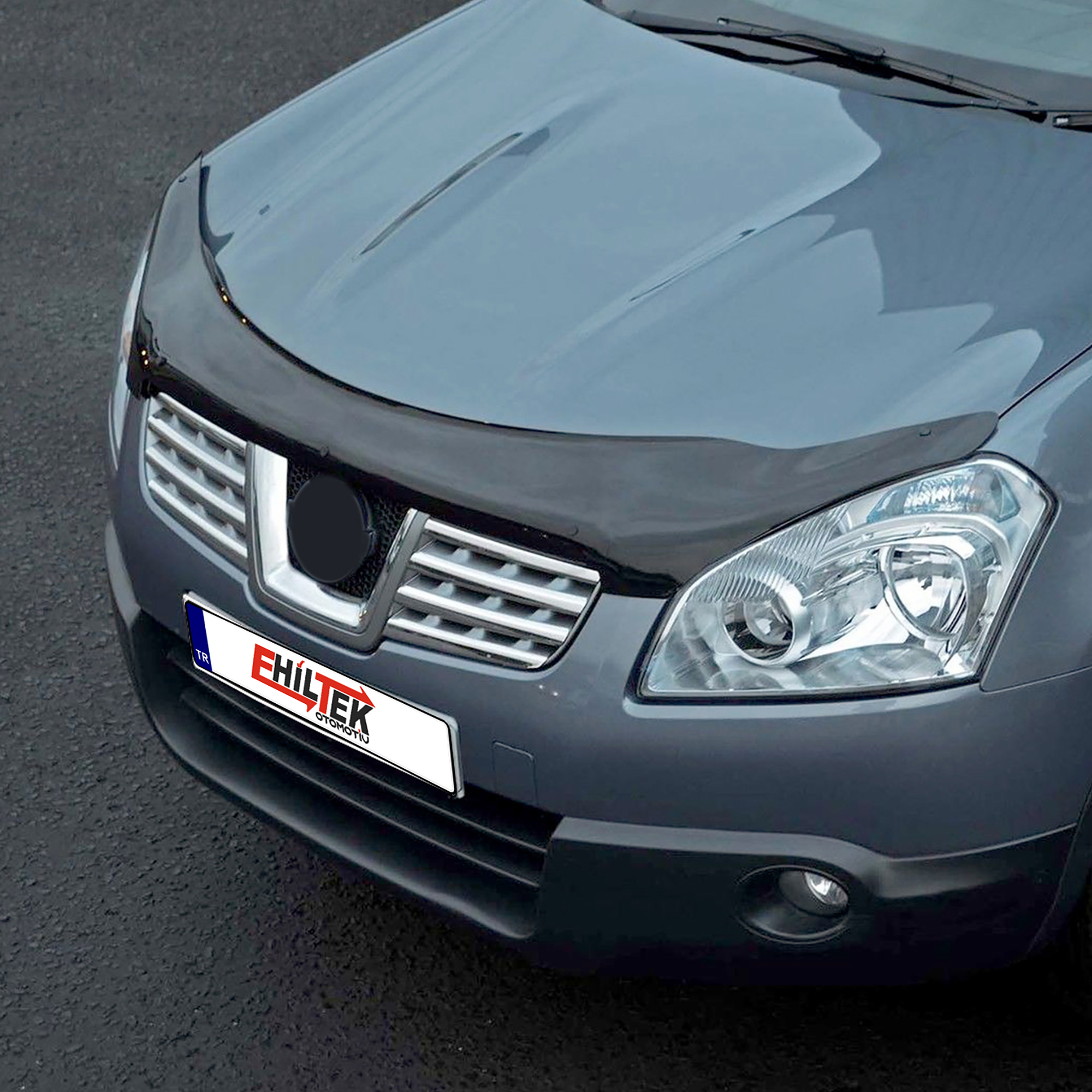 Nissan Qashqai (2007-2010) - Ön Kaput Rüzgarlığı - (1 Parça ABS Plastik) - (SUV-4 mm)