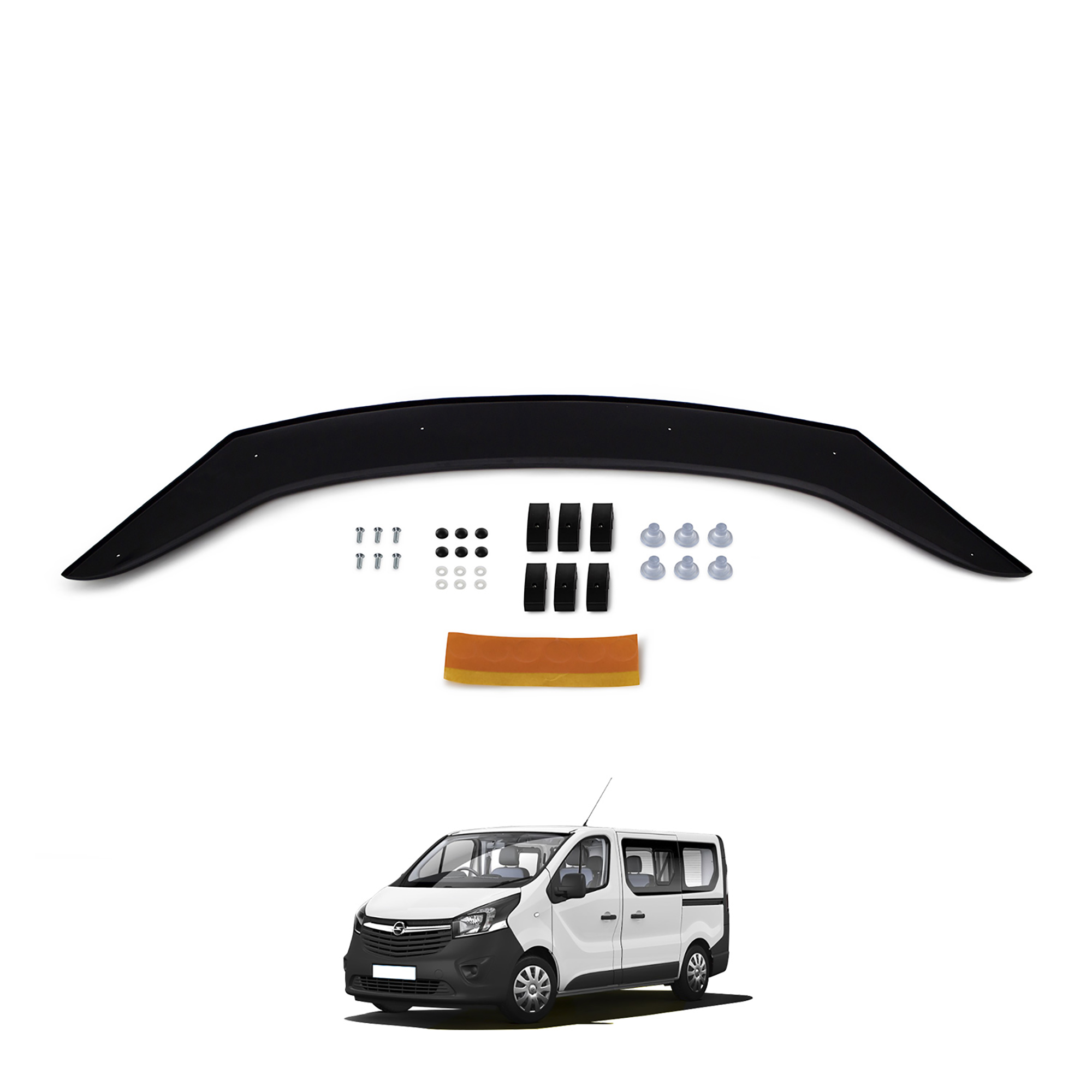 Opel Vivaro (2014-2018) - Ön Kaput Rüzgarlığı - (1 Parça ABS Plastik) - (TİCARİ-4 mm)
