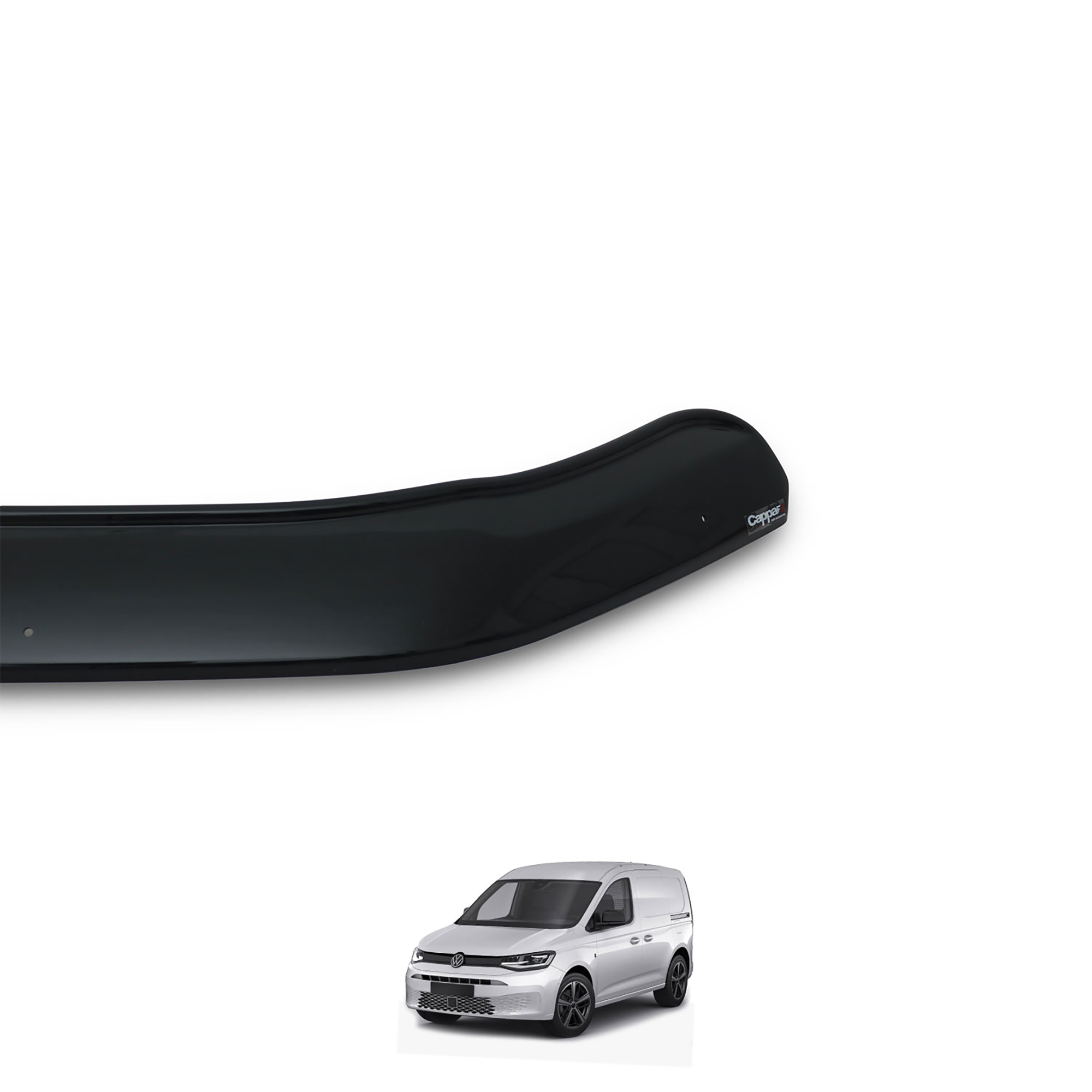 Volkswagen Caddy (2021+) - Ön Kaput Rüzgarlığı - (1 Parça ABS Plastik) - (TİCARİ-4 mm)