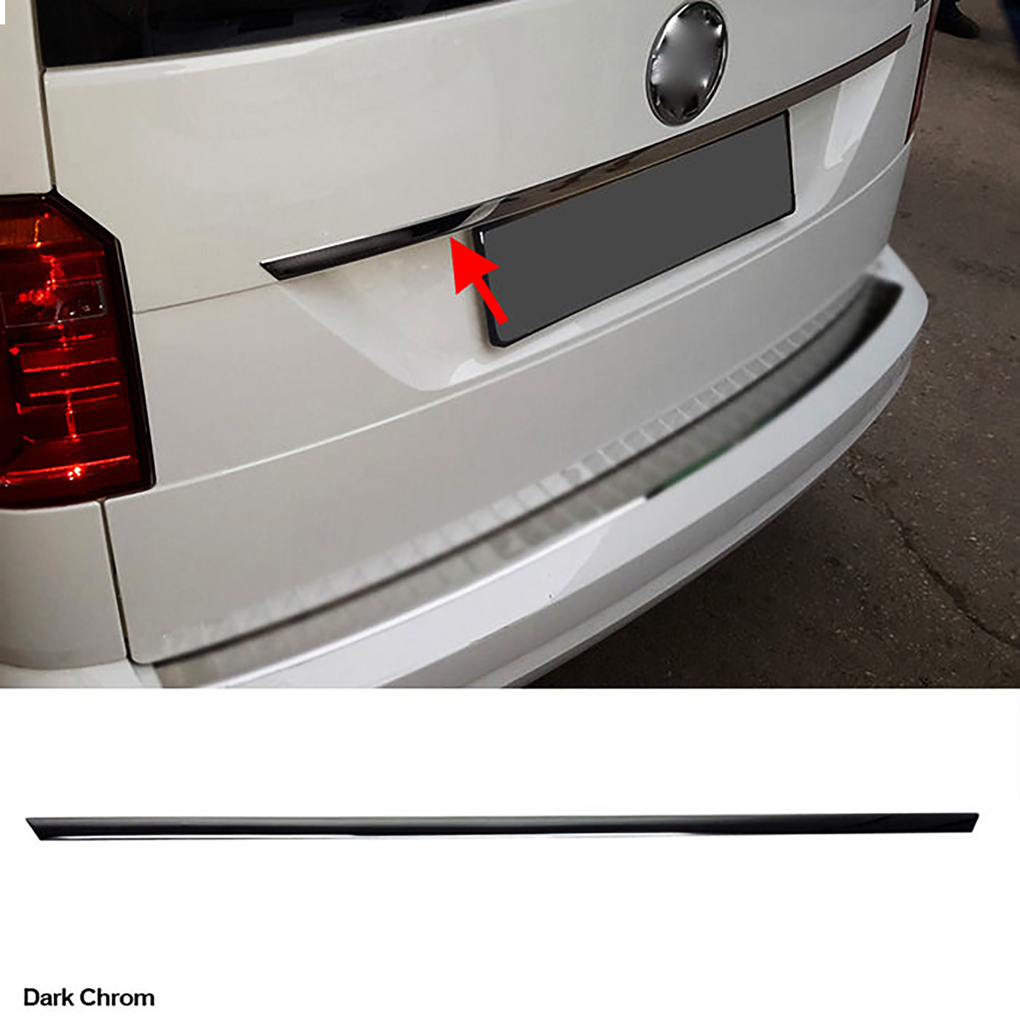 Volkswagen Caddy (2015-2019) Bagaj Çıtası (1 Parça-Paslanmaz Çelik-Siyah)
