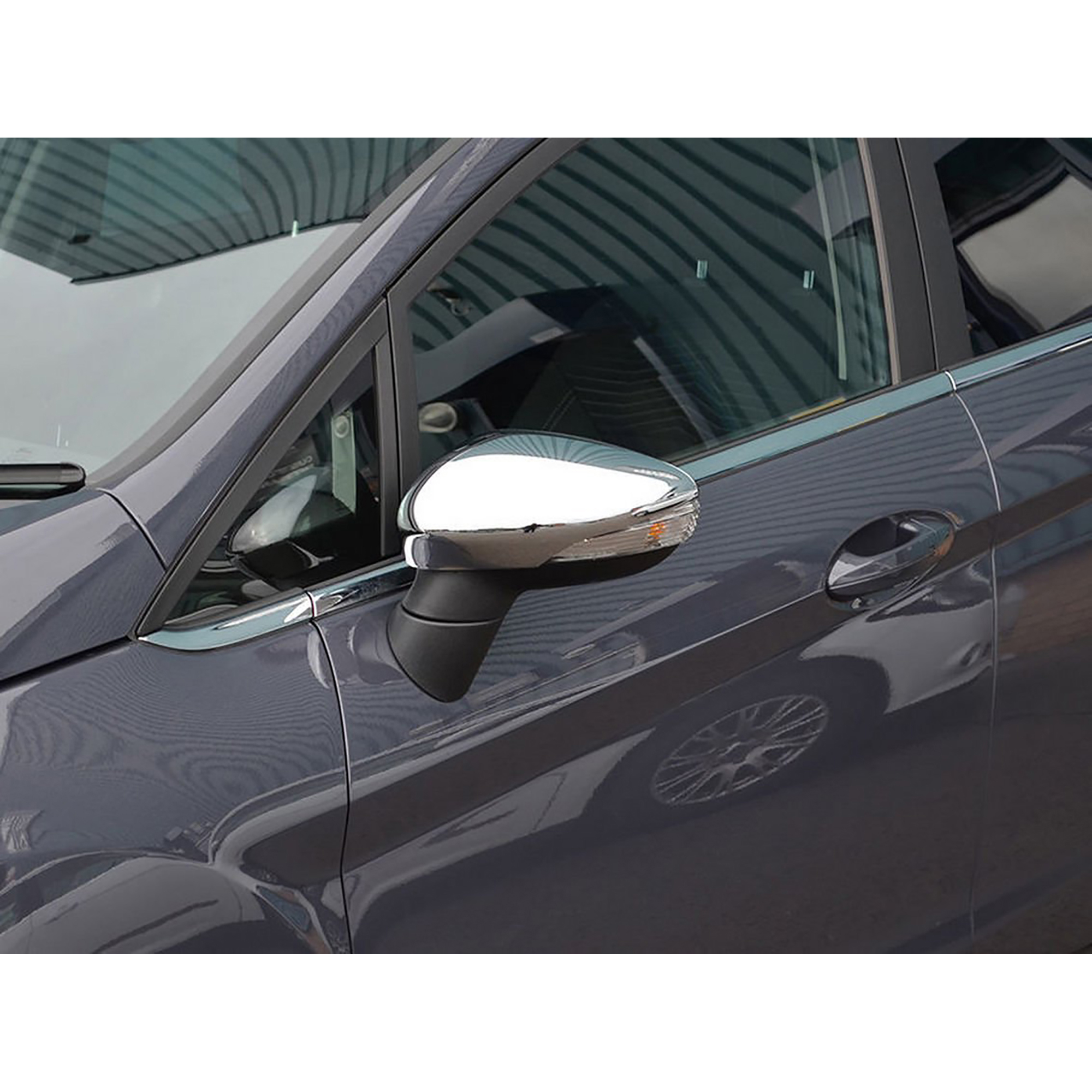 Ford Fiesta (2009-2017) - Ayna Kapağı - (2 Parça Abs Krom) - (HB 5K)