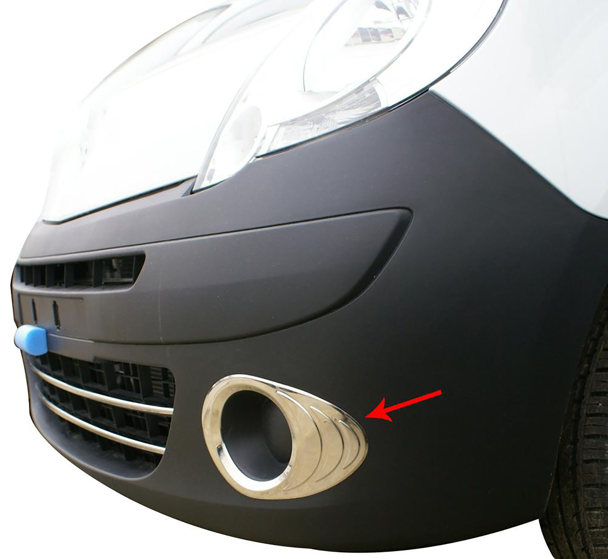 Renault Kangoo (2008-2021) Krom Sis Farı Çerçevesi (Mini Van-Lav-2 Parça-Paslanmaz Çelik)