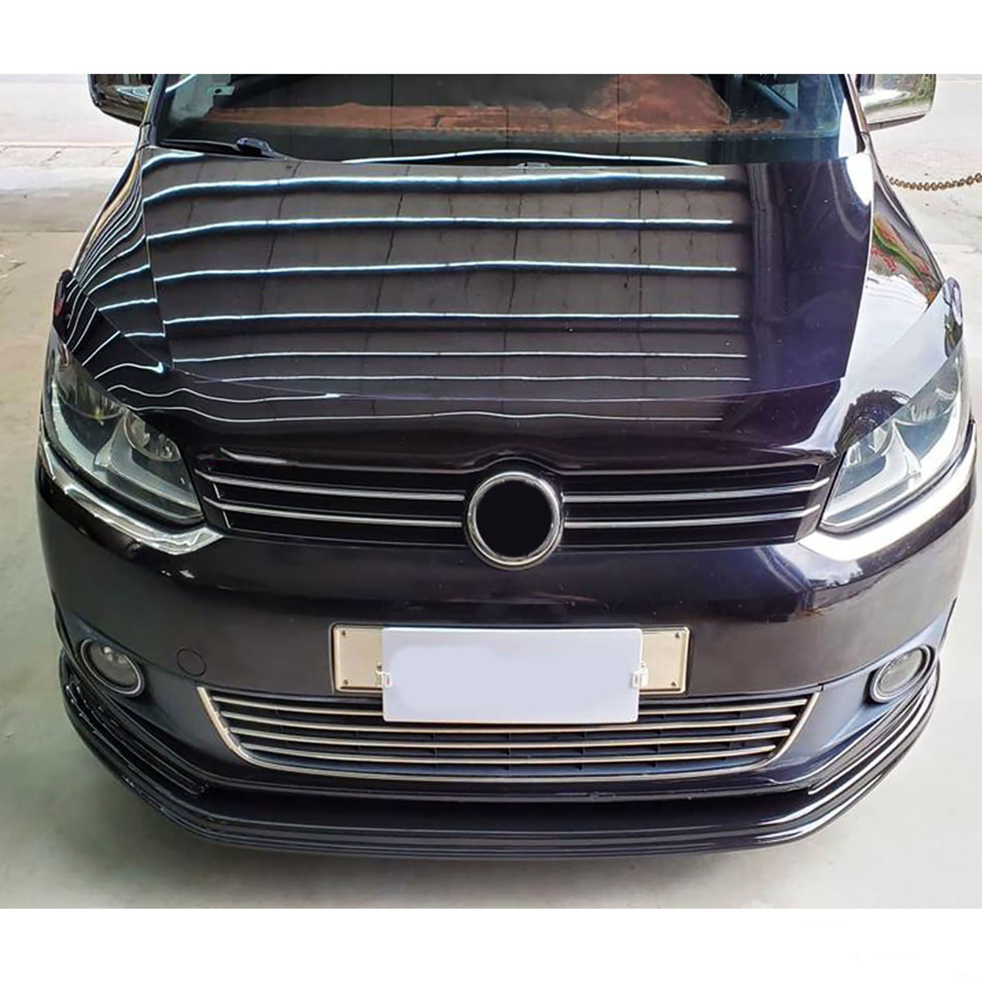 Volkswagen Caddy (2010-2015) Ön Tampon Çıtası (Mini VAN-5 Parça-Paslanmaz Çelik)