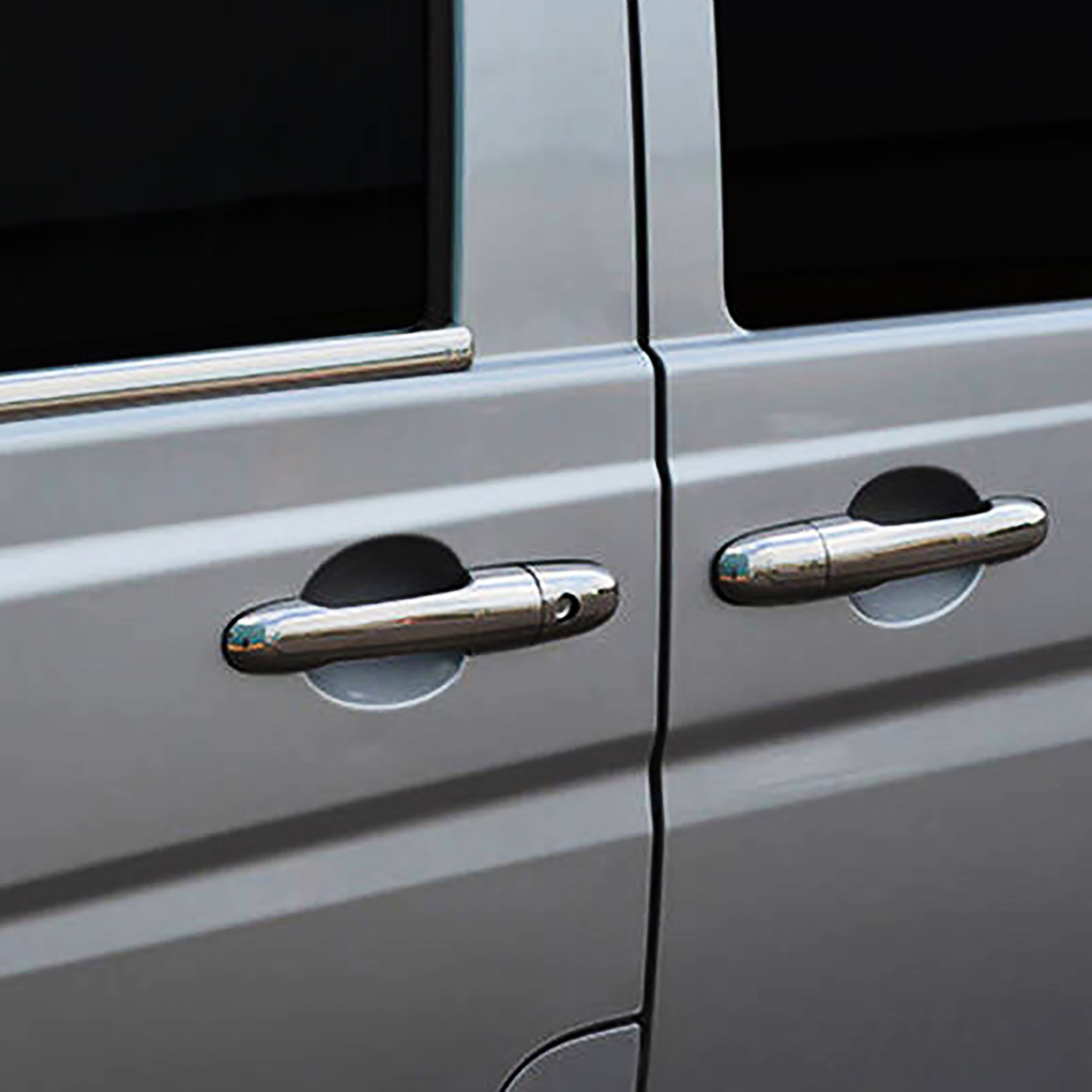 Mercedes Vito (2010-2014) - Kapı Kolu - (3 Kapı 6 Parça P. Çelik) - (W639 Facelift-Van-Tek Delikli)